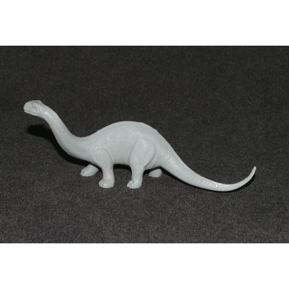 Marx Playset Dinosaur Brontosaurus 1960s Gray Plastic Prehistoric