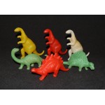 Dinosaur Playset Figures Vintage Hollow Blow Mold Squeak Toys Lot