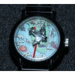 Tali Watch 1970s Florida Souvenir Flying Airplane Wind Up Bubble Watch Works!