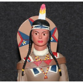 Aurora Model Built Up 1957 Figure Kit Guys Gals of All Nations Indian Squaw Pro