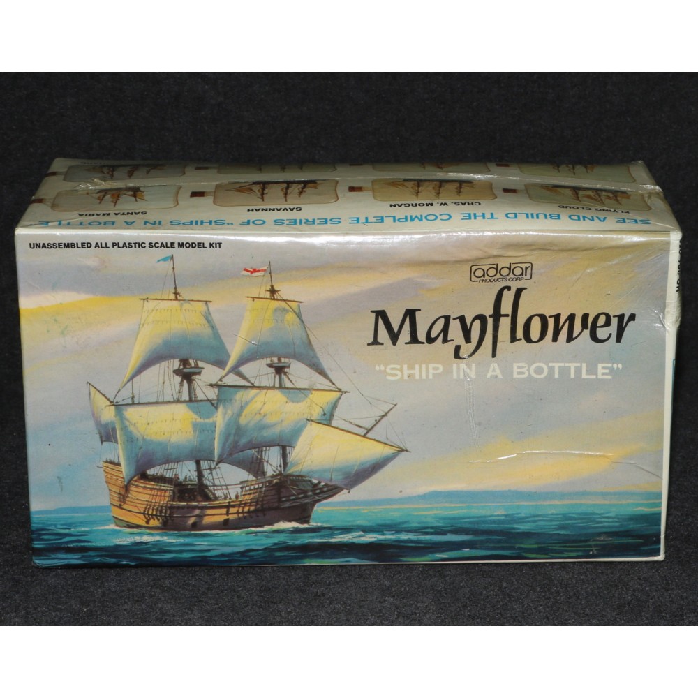 Addar Model Kit Navy 1975 Ship in a Bottle Mayflower MIB B