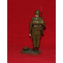 Aurora Model Built Up 1957 Military Figure Kit Army Infantryman Soldier