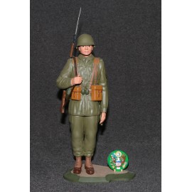 Aurora Model Built Up 1957 Military Figure Kit Army Infantryman Soldier Box Pro