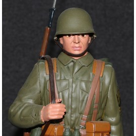 Aurora Model Built Up 1957 Military Figure Kit Army Infantryman Soldier Box Pro