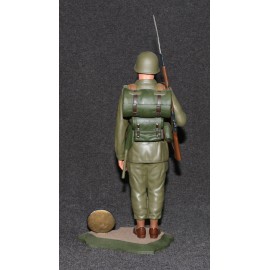 Aurora Model Built Up 1957 Military Figure Kit Army Infantryman Soldier Box Pro