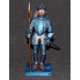 Aurora Model Built Up 1963 Blue Knight of Milan Kit w Box