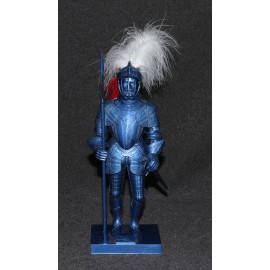 Aurora Model Built Up 1973 Blue Knight of Milan Polk 1963 Box Unpainted