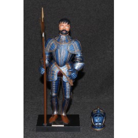 Aurora Model Built Up 1973 Blue Knight of Milan Polk 1963 Box A