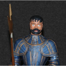 Aurora Model Built Up 1973 Blue Knight of Milan Polk 1963 Box A