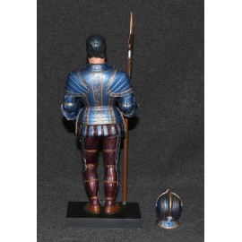 Aurora Model Built Up 1973 Blue Knight of Milan Polk 1963 Box A