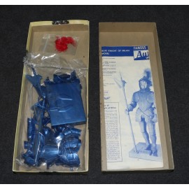 Aurora Model MIB 1963 Blue Knight of Milan Kit Sld Parts