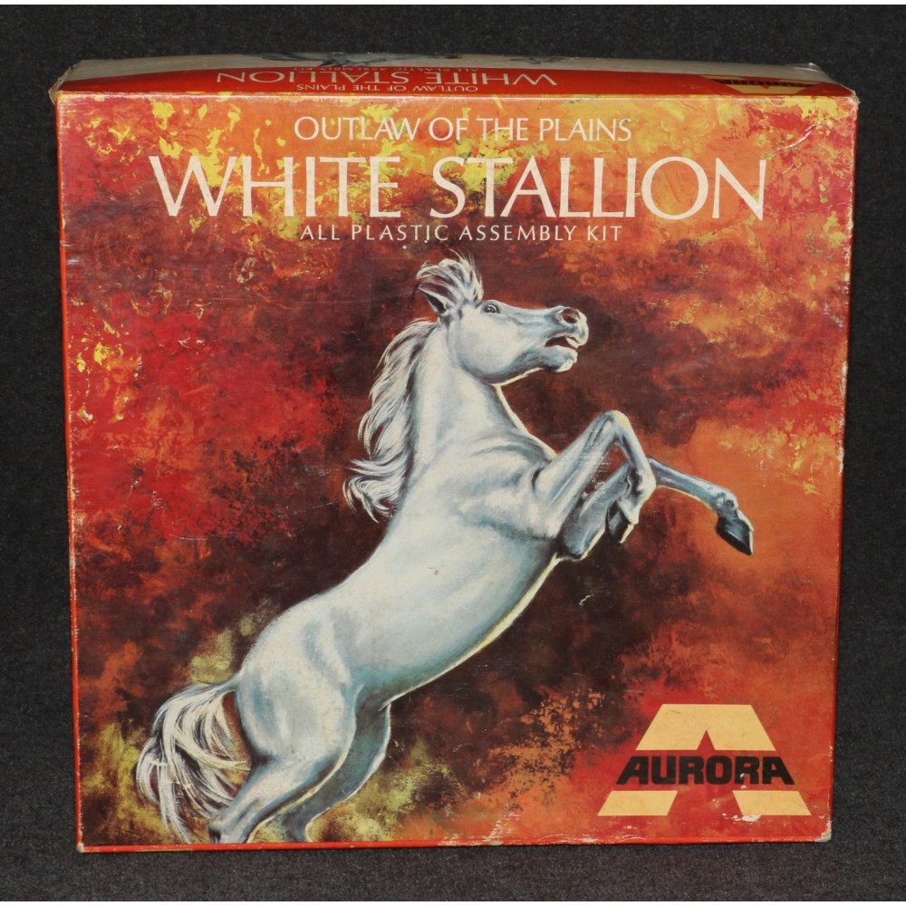 Aurora Model MIB 1969 White Stallion Horse MIB