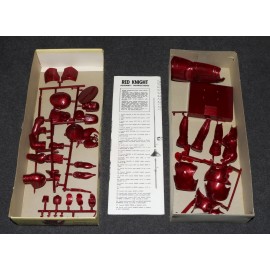 Aurora Model MIB Red Knight of Vienna Kit Thick Box Fold Top