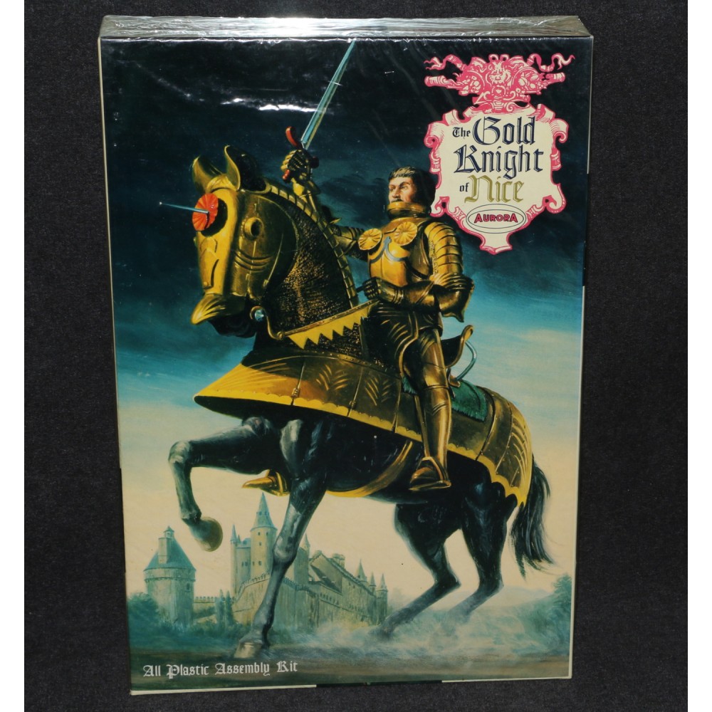 Aurora Model MIB 1965 Gold Knight Factory Sealed B