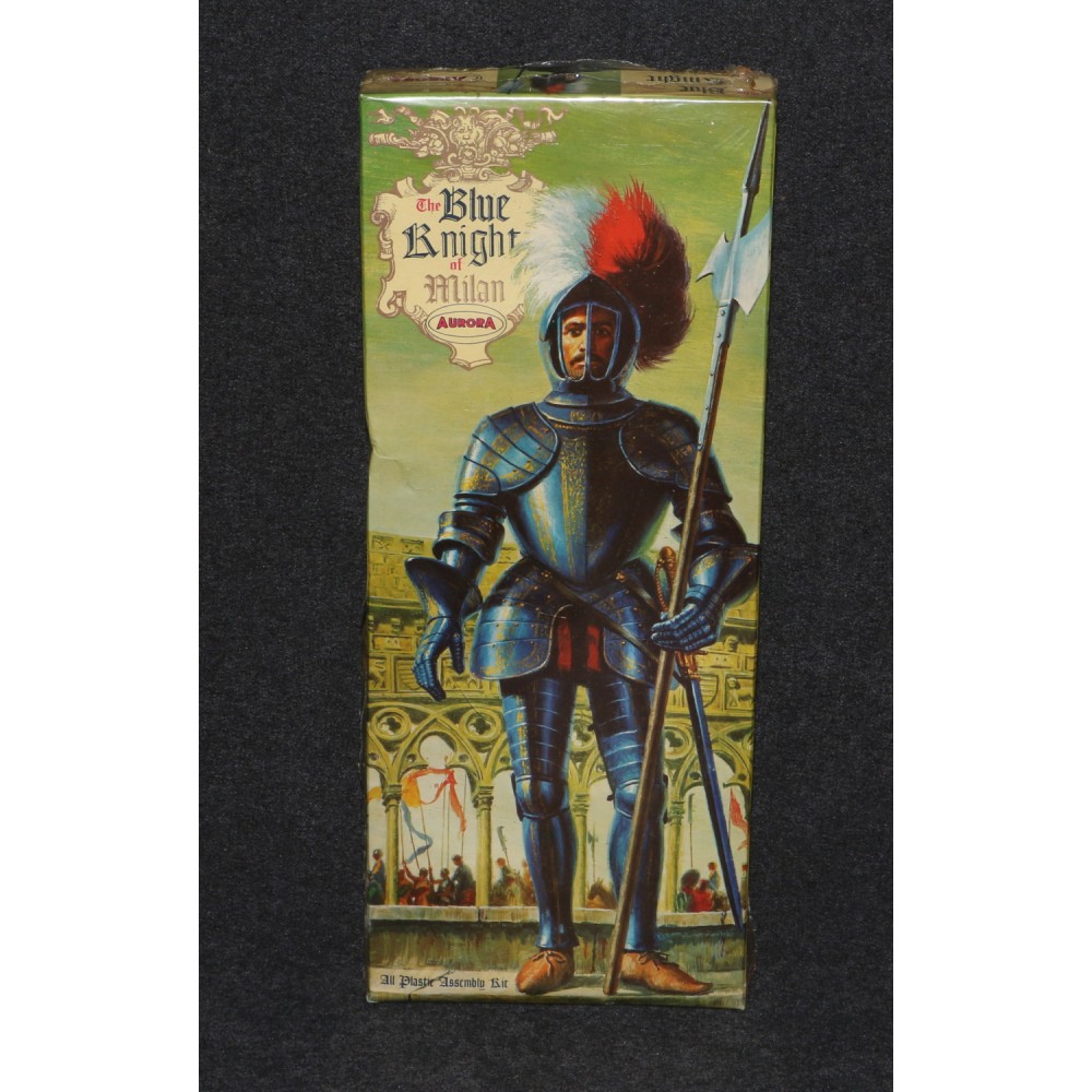 Aurora Model MIB 1973 Blue Knight of Milan Polk 1963 UK USA Factory Sealed B