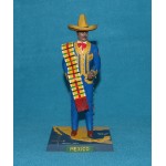 Aurora Model Built Up 1957 Figure Kit Guys Gals All Nations Mexican Caballero