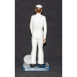 Aurora Model Built Up 1957 Military Figure Kit Navy Sailor with Box