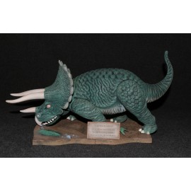 Aurora Model Built Up 1972 Prehistoric Scenes 3 Horned Dinosaur Triceratops Pro