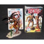 Aurora Model Built Up 1974 Tonto Lone Ranger Pal Comic Scenes +Box +Comic