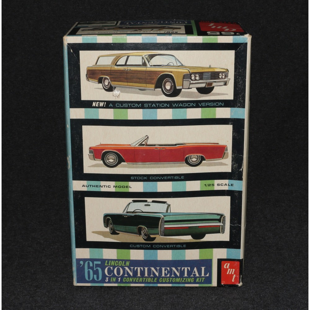 AMT 1960s 1965 Lincoln Continental 3-in-1 Convertible Customizing Kit Boxed