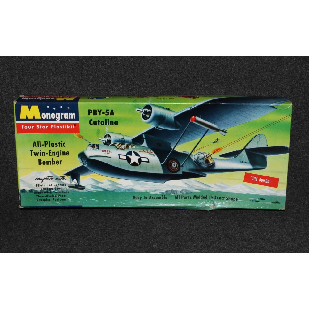 Monogram Model Airplane Kit 1955 #P8 PBY-5A Catalina Seaplane Dumbo MIB