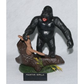 Aurora Model Era 1974 Revell Built Up enDANGERed ANIMALS Scenes Mountain Gorilla