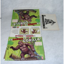 Aurora Model Era 1974 Revell Built Up enDANGERed ANIMALS Scenes Mountain Gorilla