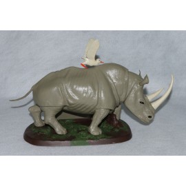 Aurora Model Era 1974 Revell Built Up enDANGERed ANIMALS Scenes Rhino