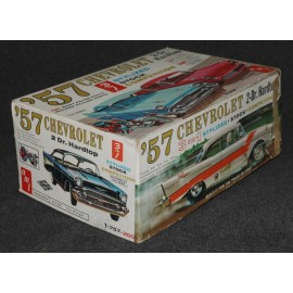 Model Kit 1962 AMT '57 Chevrolet Chevy 2-Dr. Hardtop 3 in 1 Built Original Box