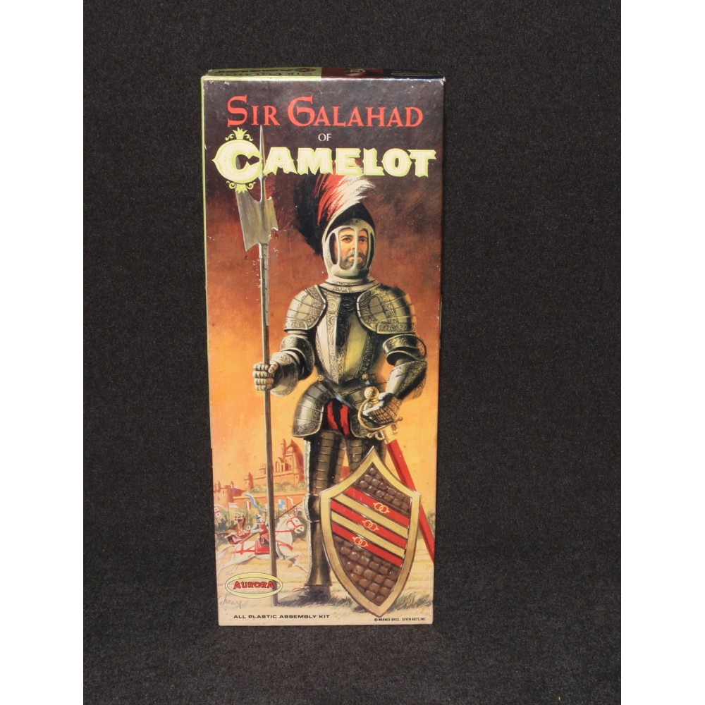 Aurora Model MIB 1967 Camelot Sir Galahad (Blue) Knight Complete Unstarted Orig