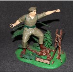 Aurora Model Built Up 1966 Green Beret All Original Nice