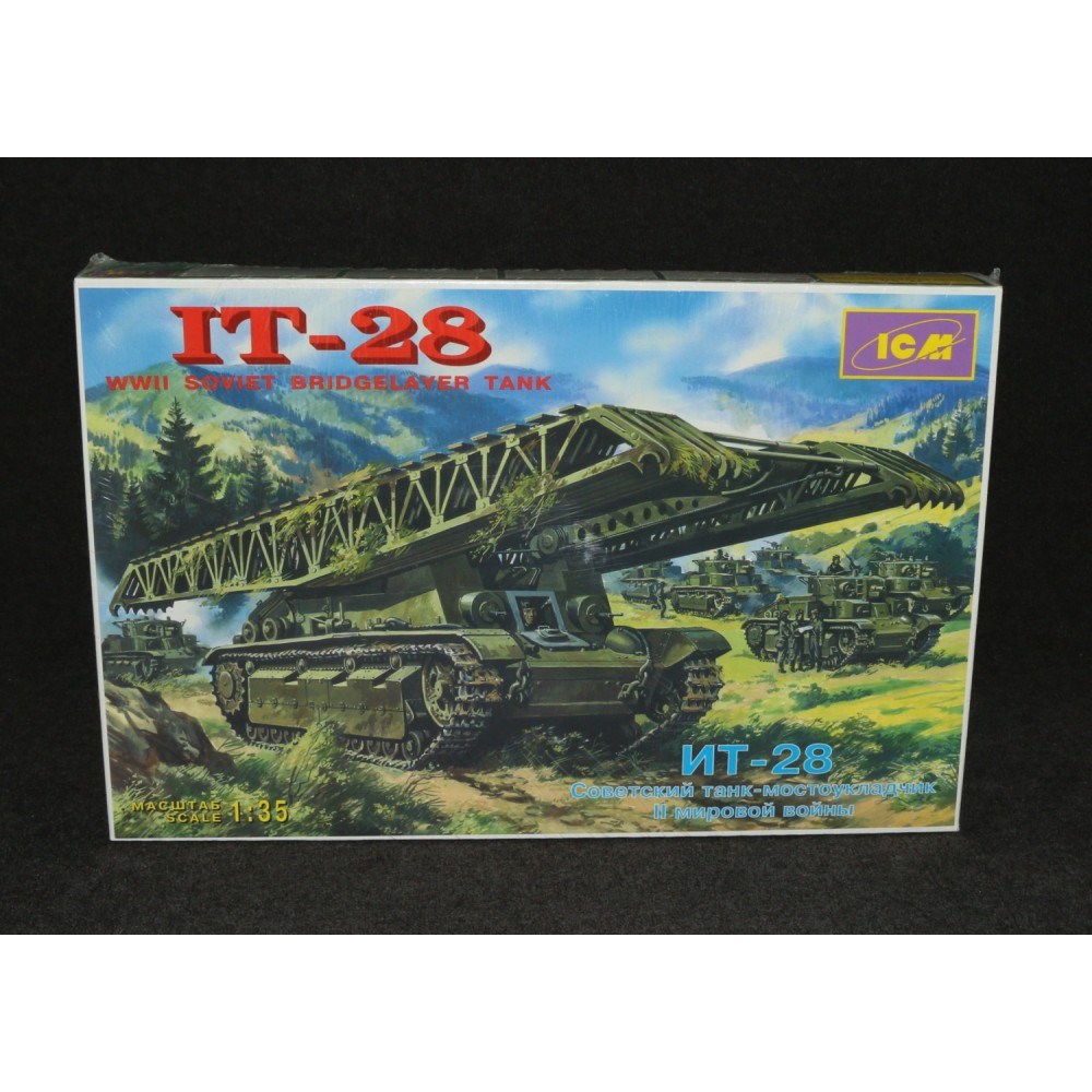 ICM Tank Model WW2 Soviet IT-28 Bridgelayer Russian Engineer 1/35 Sealed