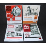 Lindberg 1960's Mad Monsters Model Kit Ad Dealer Sheets Repro x4 Set Maestro