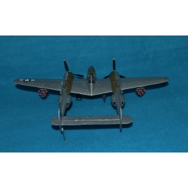 Monogram Model Airplane Kit 1973 P-38 Lightning Built Up