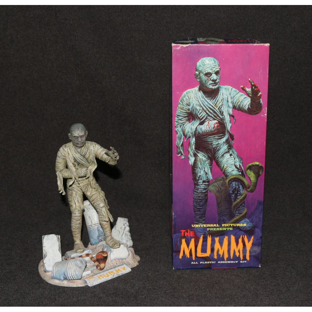 Aurora Model Built Up 1963 Mummy Universal Monsters Boxed Pro Job All Original