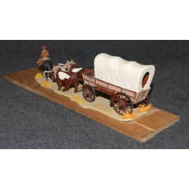 Revell Miniature Masterpieces Covered Wagon Set 1/48 Built Up 1955 Pro Job