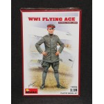 Miniart 1/16 H G WWI Flying Ace Plastic Model Kit #16034