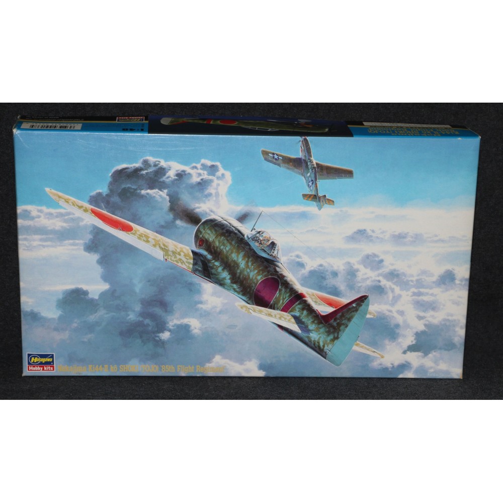 Hasegawa Model Airplane Kit Nakajima Ki44-II ko Shoki Tojo 85th Regiment 1/48