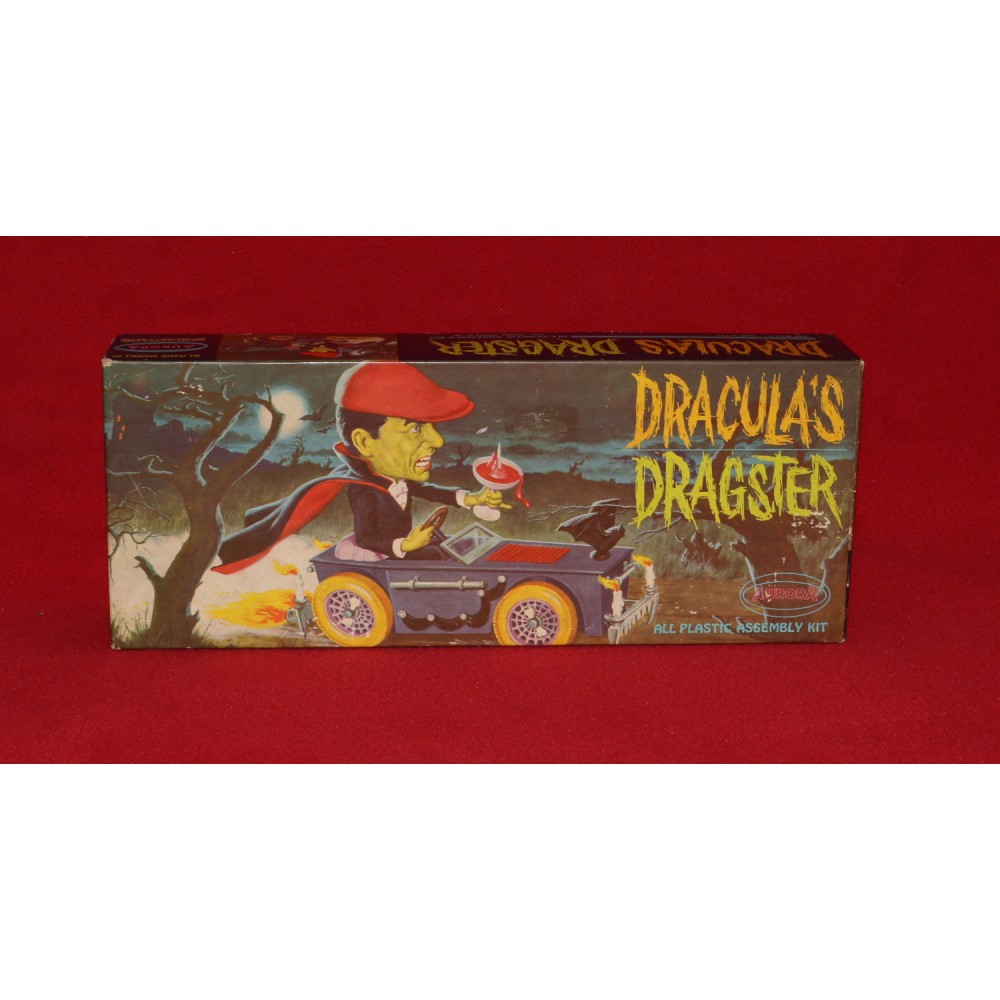 Aurora Model MIB 1964 Dracula's Dragster Original Complete No Paint No Glue