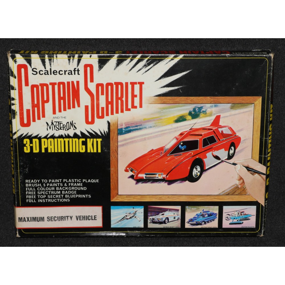 Gerry Anderson Captain Scarlet 1967 Scalecraft 3-D Painting Kit MIB