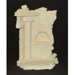 Graveyard Ruins Castle Wall Corner Diorama Resin Model 1/12 JLC WWII