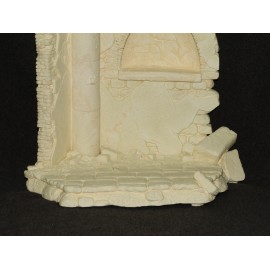 Graveyard Ruins Castle Wall Corner Diorama Resin Model 1/12 JLC WWII