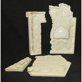 Graveyard Ruins Castle Wall Corner Diorama Resin Model 1/12 JLC WWII