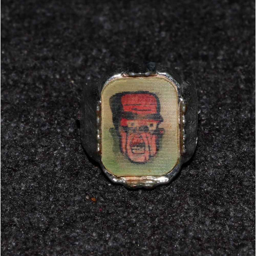 Monster 1960s Flicker Ring Lenticular Flasher 2 Face Yellow Green Red