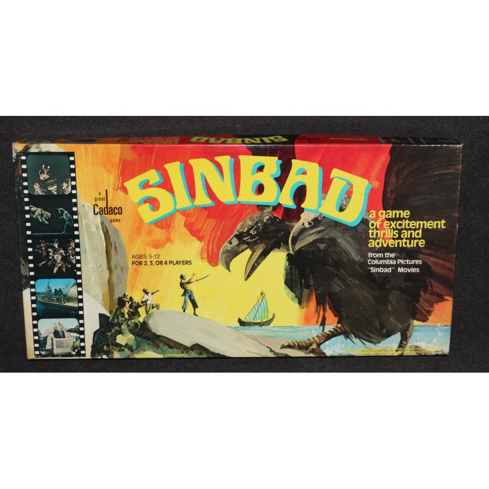 Sinbad Board Game Cadaco 1978 7th Voyage of Sinbad Harryhausen Sealed