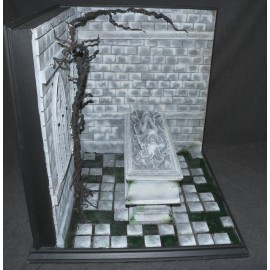 Universal Monsters Graveyard Diorama Mausoleum Crypt Coffin 1:6 Gothic Custom