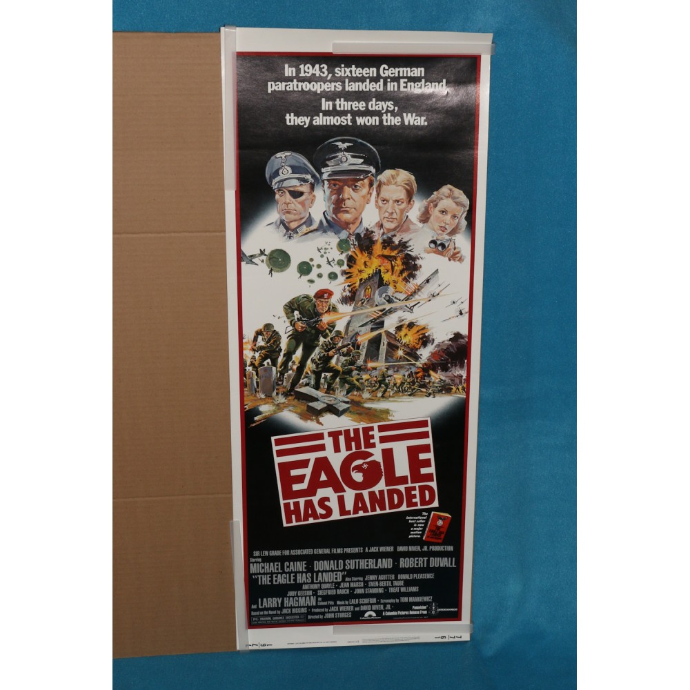 Eagle Has Landed Original 14X36 Rolled Movie Poster 1977 Insert Michael Caine