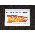 Back To The Future 1985 July 3rd Movie Promo Decal Sticker A