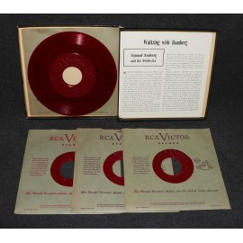 RCA Victor Waltzing with Romberg 45 RPM 1949 Boxed Set HIGH GRADE Red Vinyl