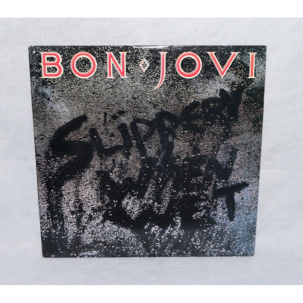 Bon Jovi Slipper When Wet LP Record 1986